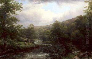 Fishing on the Dee 1861 by Hendrikus van den Sande Bakhuyzen