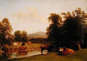 Scene at Enville 1852 by Hendrikus van den Sande Bakhuyzen