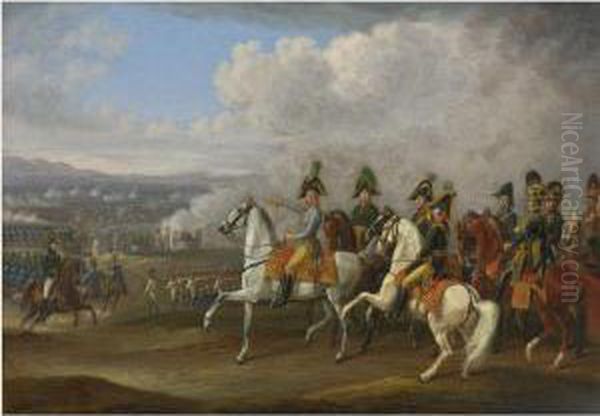 General Von Bellegarde Und Seine
 Offiziere Vor Einer Schlacht,1815 (general Von Bellegarde And His 
Officers Observing Abattle) - view 1