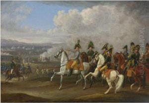 General Von Bellegarde Und Seine
Offiziere Vor Einer Schlacht,1815 (general Von Bellegarde And His
Officers Observing Abattle) by Adam Albrecht