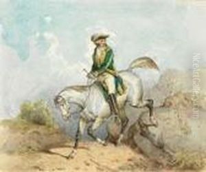 Vornehmer Reiter Der Rokokozeit
