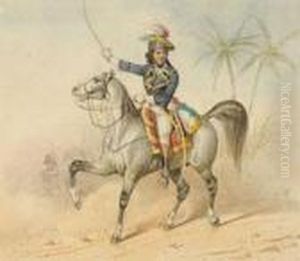 Franzosischer Offizier Wahrend Des Agyptenfeldzuges Zu Pferde by Adam Albrecht