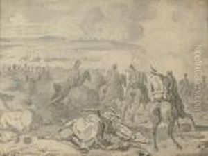 A Cavalry Charge At Borodino A Cavalry Charge At Borodino