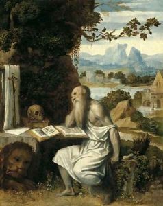 St Jerome c 1525 by Alessandro Bonvicino (Moretto da Brescia)