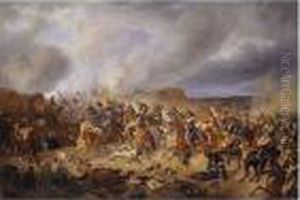 Napoleonic Battle Scene by Adam Albrecht