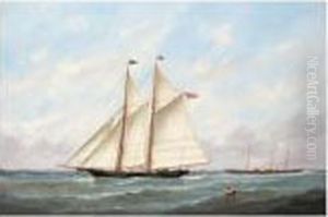 Boats Off Le Havre by Victor Adam