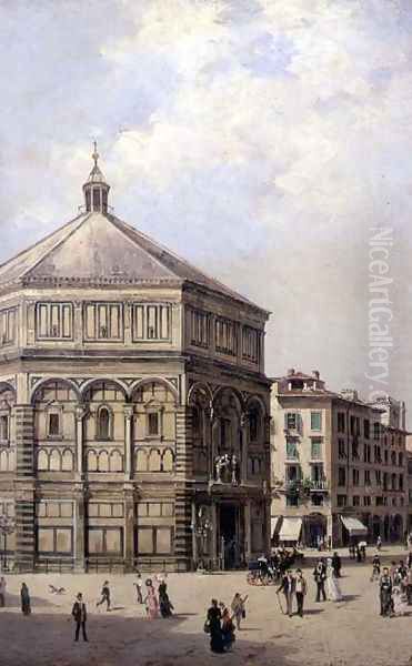 A View of the Baptistry in Florence - view 1