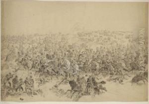 Cavalleriegefecht Bei Koniggratz by Eugen Adam