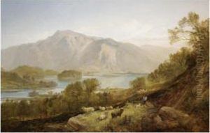 Resting By The Lake by Joseph Denovan Adam