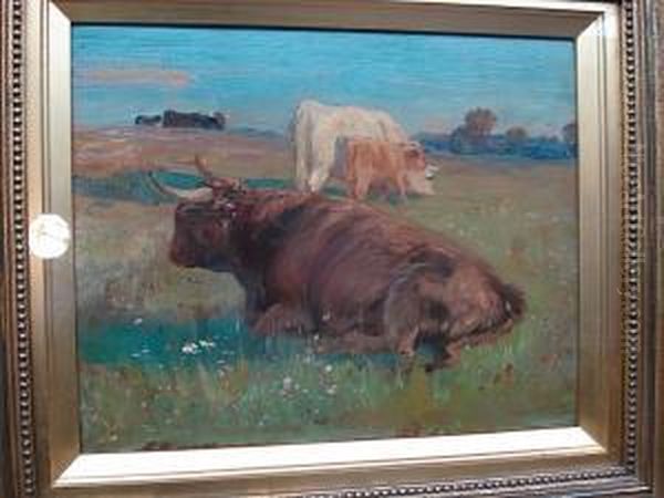 Cattle In Summer Pasture - view 1
