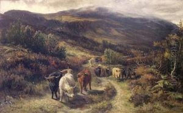 Highland Cattle On A Drove Road - view 1