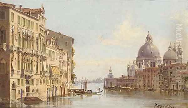 The Grand Canal before Santa Maria della Salute, Venice - view 1