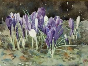 Crocuses by Patrick William Adam