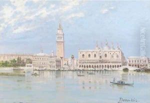 The Piazza San Marco and the Doge's Palace, Venice by Antonietta Brandeis