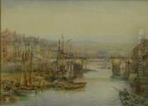 Whitby Harbour by Charles James Adams