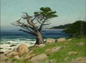 17-mile Drive, Near Carmel, Calif. In Spring by Charles Partridge Adams