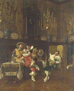 Les amateurs de gravures by Francois Brunery
