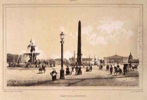 Place de la Concorde, Paris by Jean Jacques Bachelier