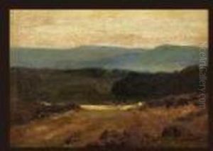 Landscape Of Winter Ford by John Clayton Adams