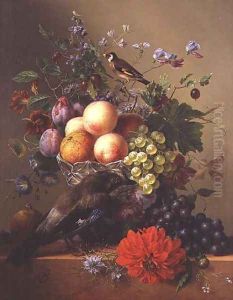 Still life with fruit and flowers