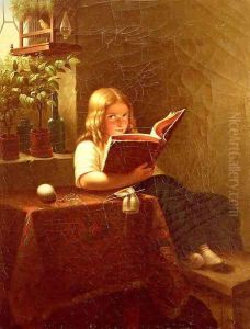 Das Lesende Mädchen (The Reading Girl) by Meyer Georg von Bremen
