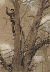 Il Tagliaboschi by Louis Emile Adan