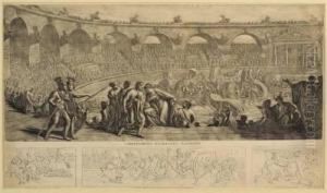 Ademolli Pompa Circense Che Precedeva I Giochi; Combattimento Navale Nella Naumachia by Luigi Ademollo
