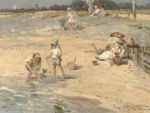 Building castles in the sand by William Kay Blacklock