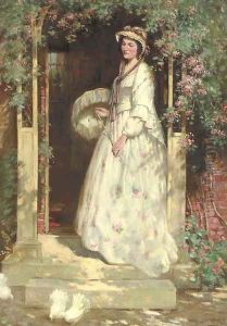 Portrait of Mrs. Nellie Williams, the artist's wife by William Kay Blacklock