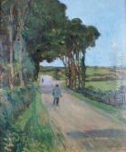 La Croisee Des Chemins Asaint-honore by Jules Adler
