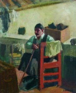 Paysan A La Pelle by Jules Adler