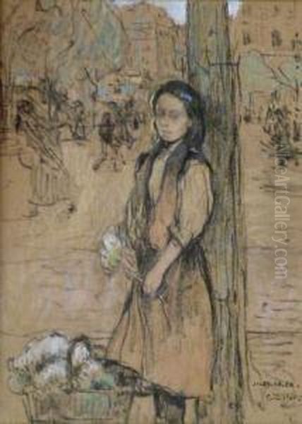 "la Petite Marchande Fleurs", Paris 1909 - view 1