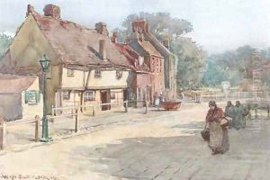 The cattle market, Sandwich by William Kay Blacklock