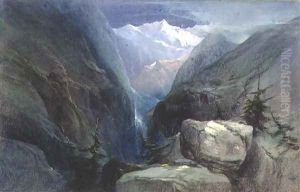 Mountain Landscape by Henry Bright