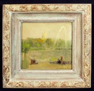 A Paris Park Scene by Albert Jean Adolphe