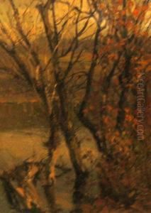 View Through The Trees by Albert Jean Adolphe