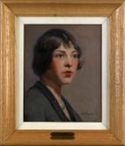 Portrait Of A Woman by Albert Jean Adolphe
