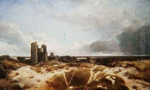 Orford Castle 1856 by Henry Bright