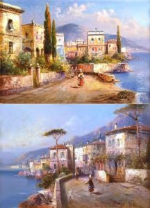 Scorci Del Lago Di Como by Franz Theodor Aerni