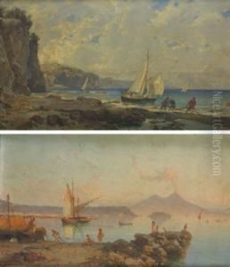 Marine Di Napoli Con Il
Vesuvio E Pescatori by Franz Theodor Aerni
