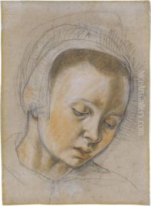 Head Of A Young Woman, Looking Down Head Of A Young Woman, Looking Down