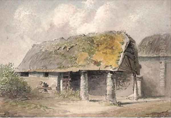 Study of a rustic hut - view 1