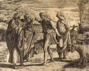 Scena Biblica 1615 by Orazio Borgianni
