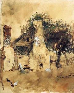 Old Powhatan Chimney by Robert Frederick Blum