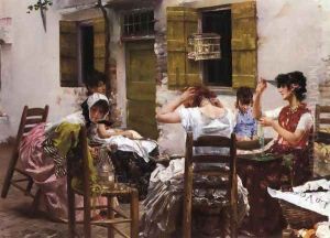 Venetian Bead Stringers by Robert Frederick Blum