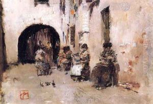 Stringing Beads, Venice by Robert Frederick Blum