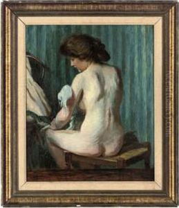 A Nude At Her Toilet A Nude At Her Toilet