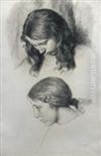 Study Of Two Girls - view 1