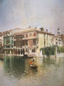 Venice, The Grand Canal by Robert Frederick Blum