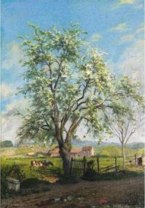Arbres Au Printemps by Jean-Charles Cazin